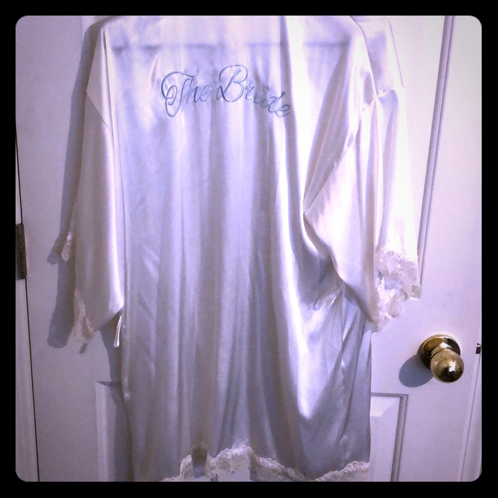 The bride silk robe